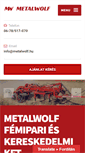 Mobile Screenshot of metalwolf.hu